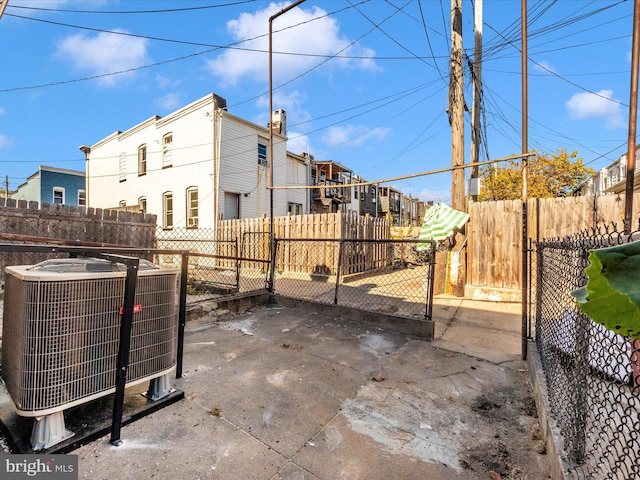 view of patio featuring cooling unit