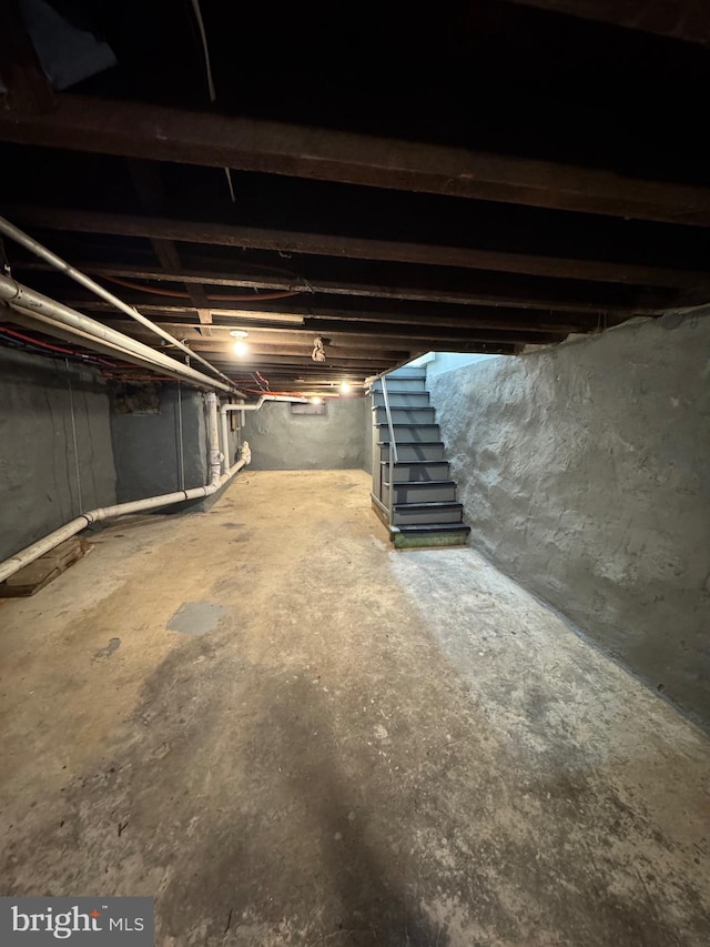 view of basement