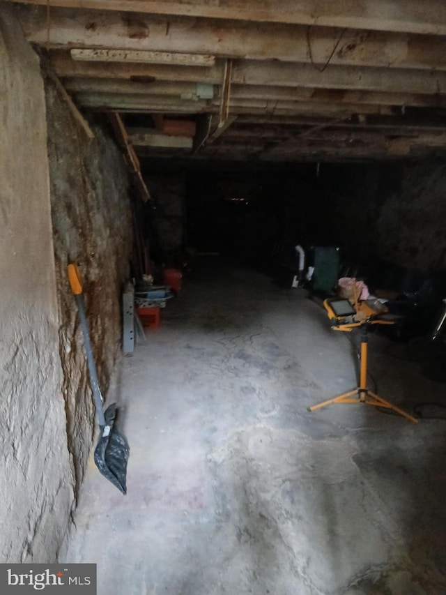 view of basement