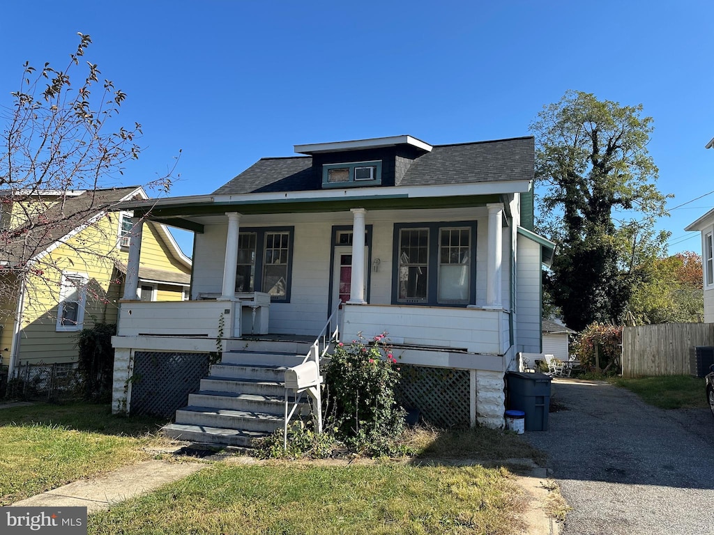 view of bungalow