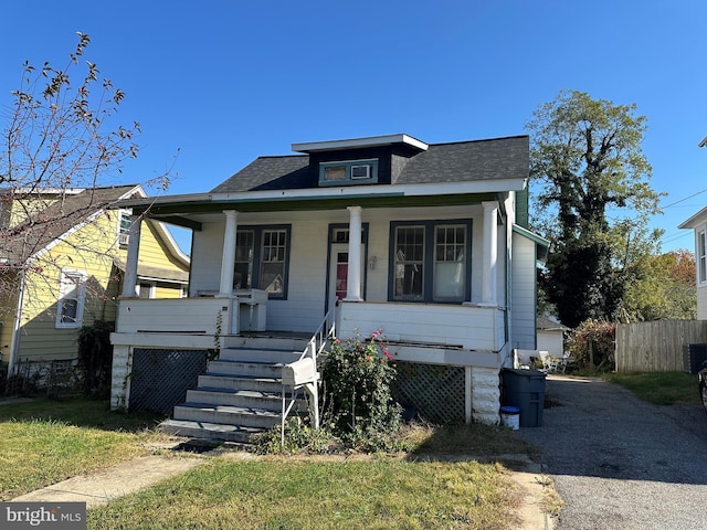 view of bungalow