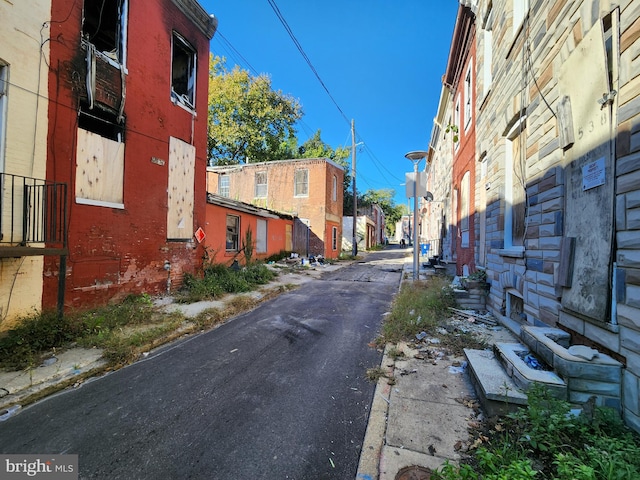 view of road