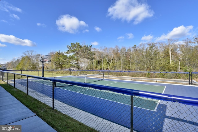 view of tennis court