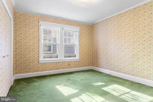 empty room featuring carpet flooring