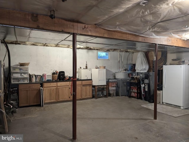 48 W 3rd St, Everett, PA 15537 - basement featuring freestanding refrigerator