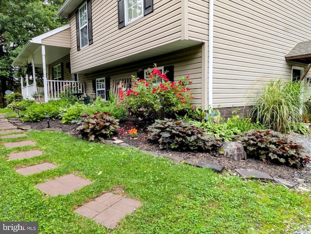 48 W 3rd St, Everett, PA 15537 - view of property exterior with covered porch
