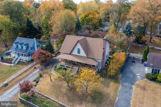 birds eye view of property