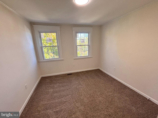 spare room with carpet flooring