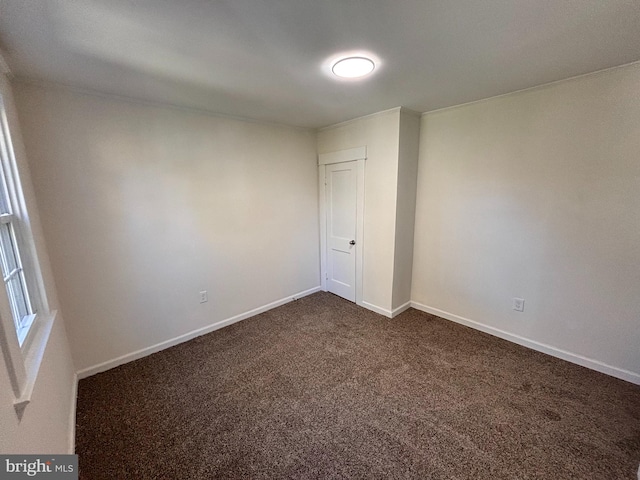 view of carpeted empty room