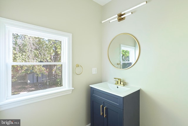 bathroom with vanity