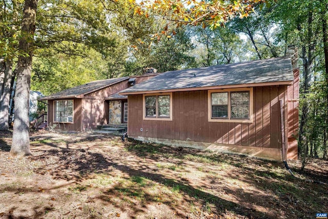 view of back of property