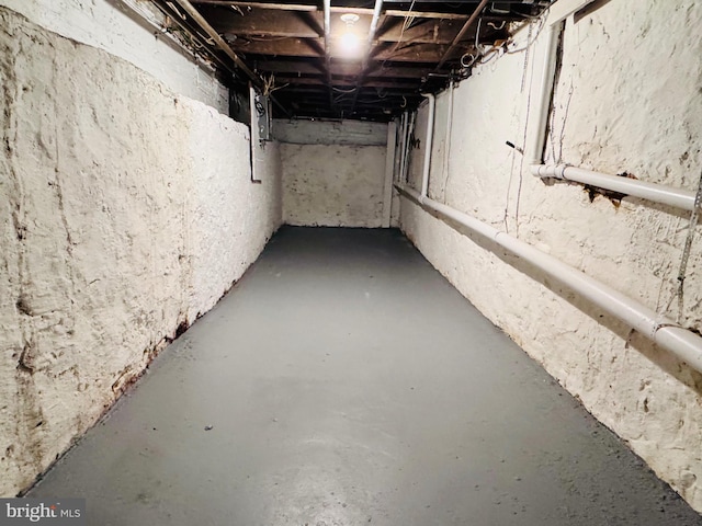 view of basement