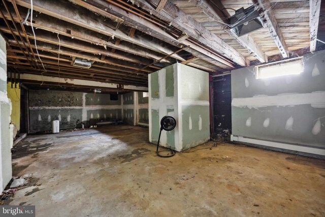 view of basement