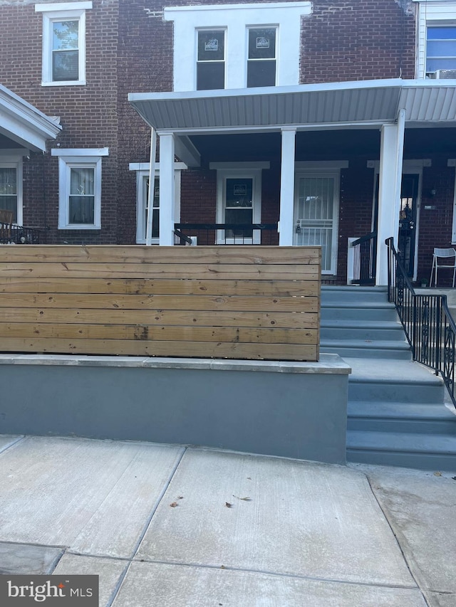 view of patio with covered porch