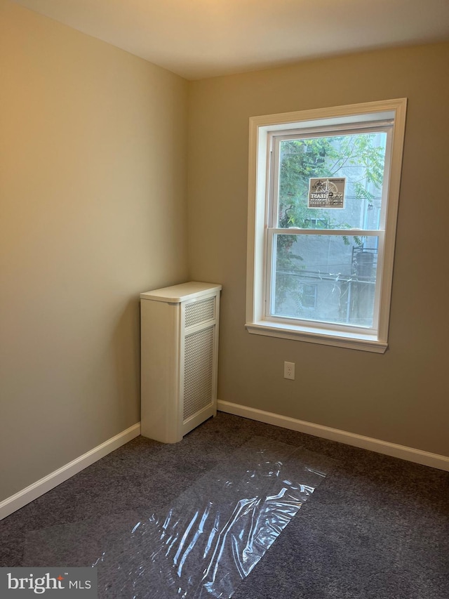 view of carpeted empty room