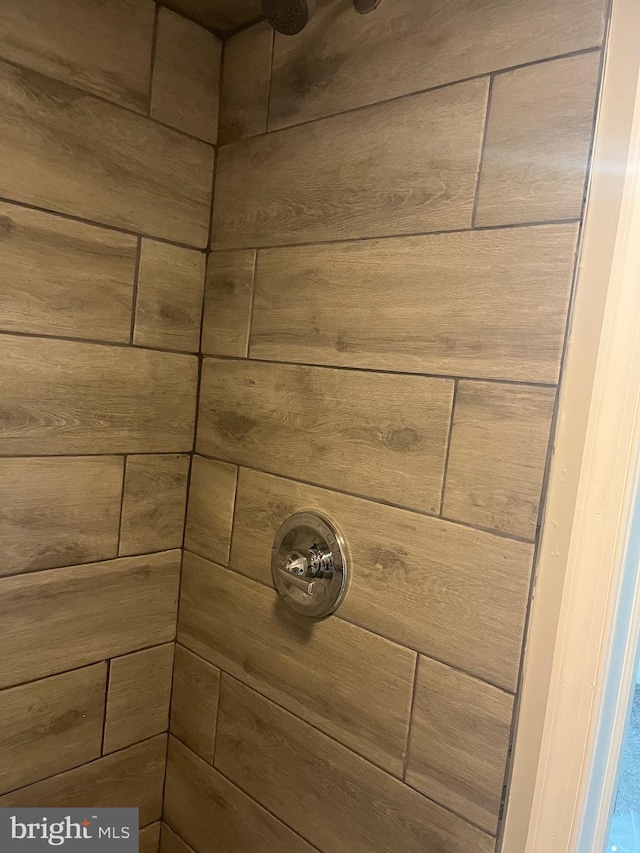 interior details with walk in shower