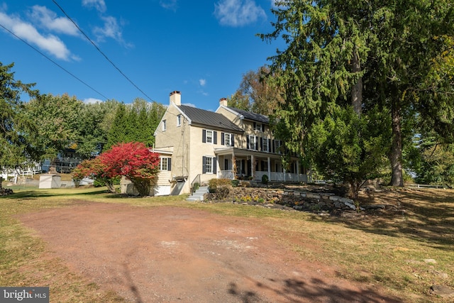 view of back of property