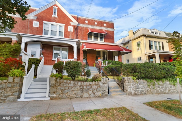 view of front of home with a porch