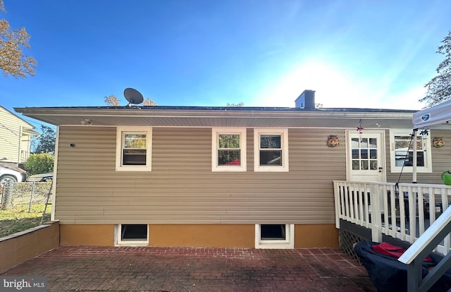 back of house featuring a patio