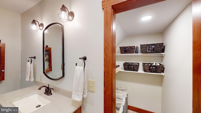 bathroom featuring vanity