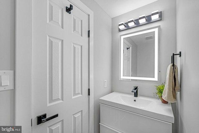 bathroom with vanity