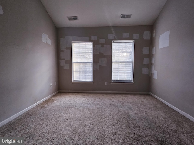 view of carpeted empty room