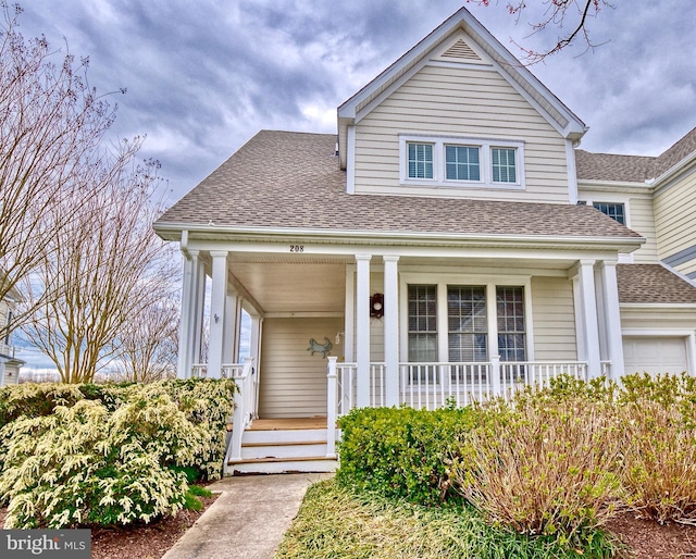 view of front of house with a porch