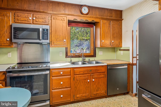 kitchen featuring sink and stainless steel appliances