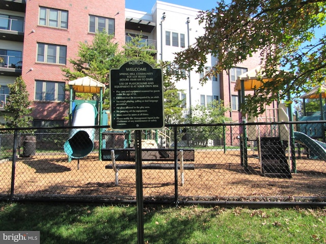 view of jungle gym