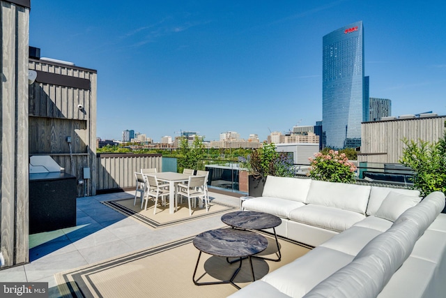 view of patio / terrace featuring outdoor lounge area