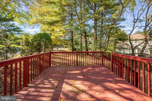 view of wooden terrace