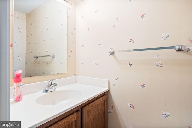 bathroom featuring vanity