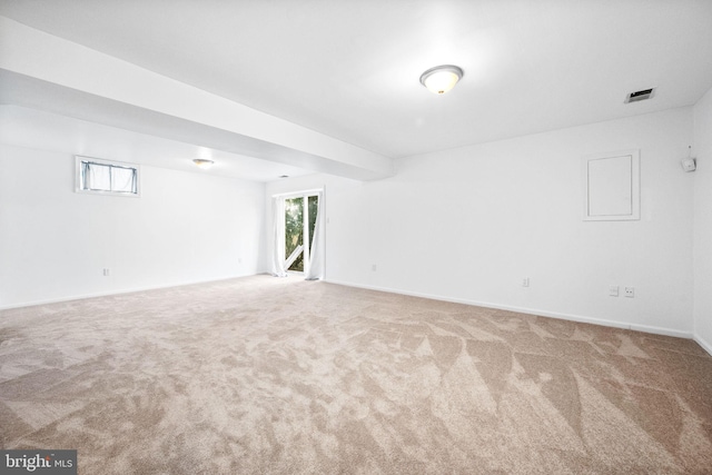 view of carpeted empty room