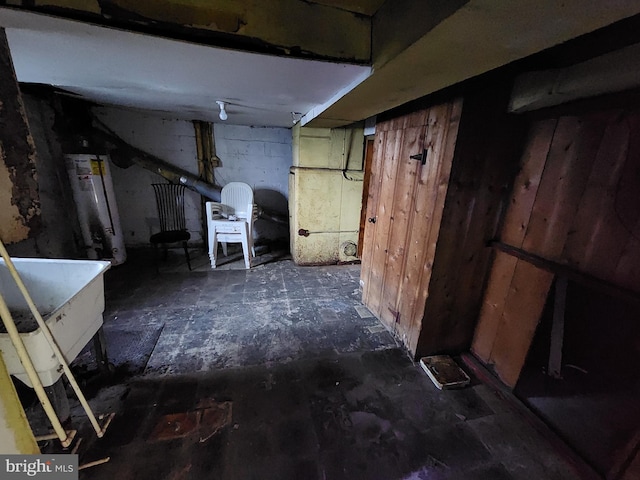 view of basement