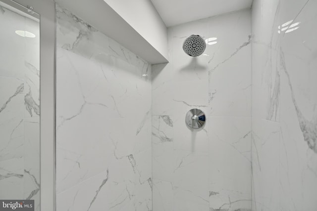 room details with tiled shower