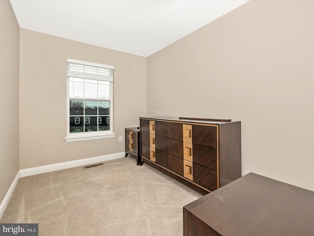 interior space with light colored carpet