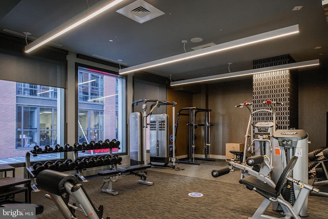 view of exercise room