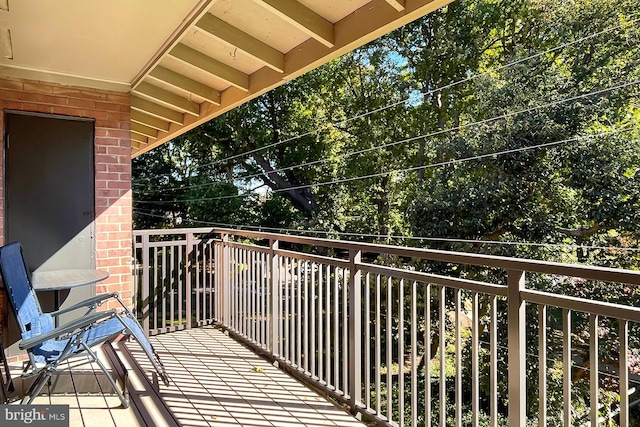 view of balcony