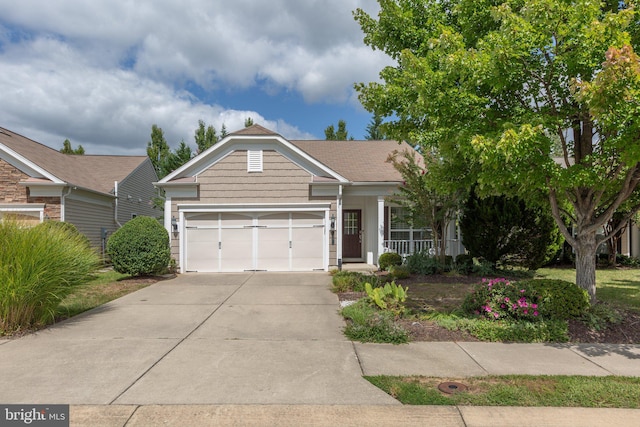 view of front of home featuring a garage