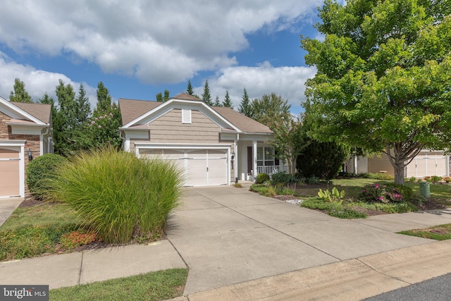 view of front of house featuring a garage