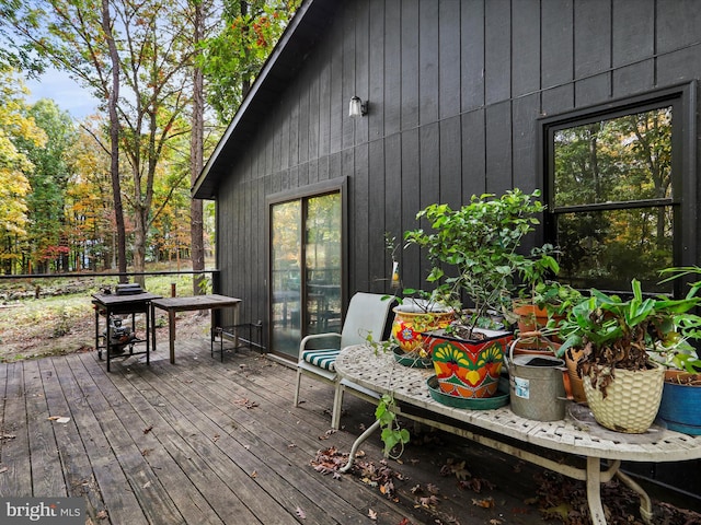 view of wooden terrace