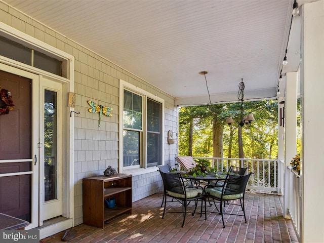 view of sunroom