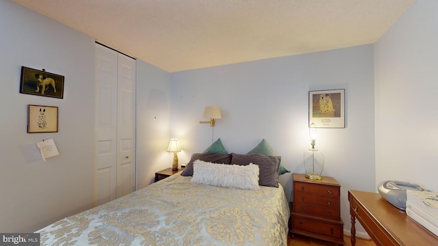 bedroom with a closet