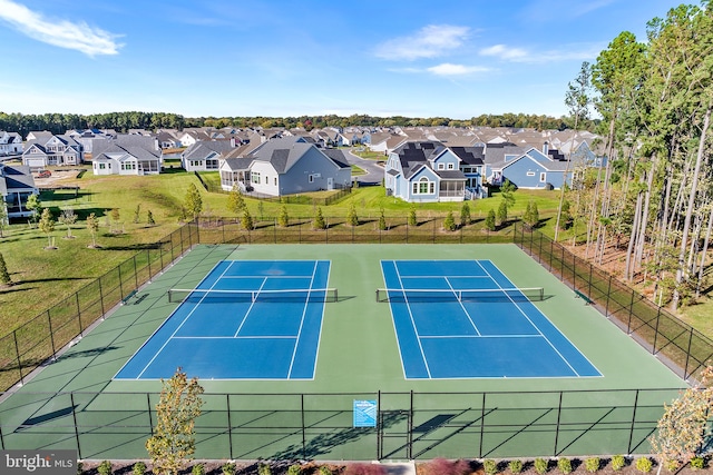 view of tennis court