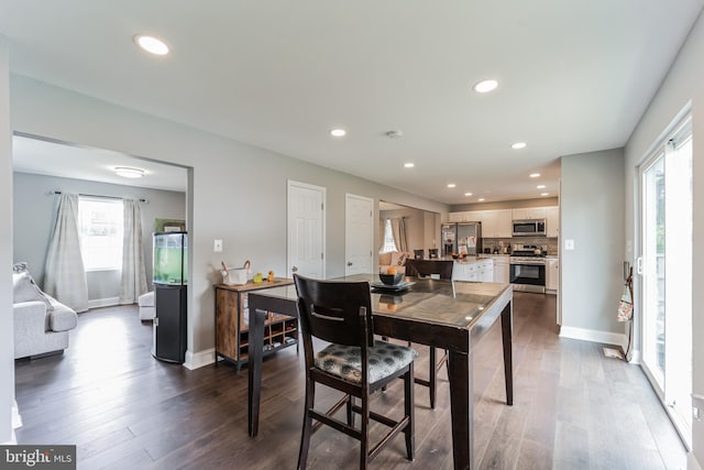 dining room featuring hardwood / wood-style flooring