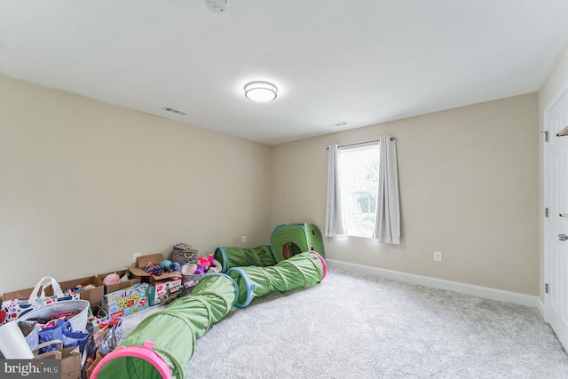 bedroom with carpet floors