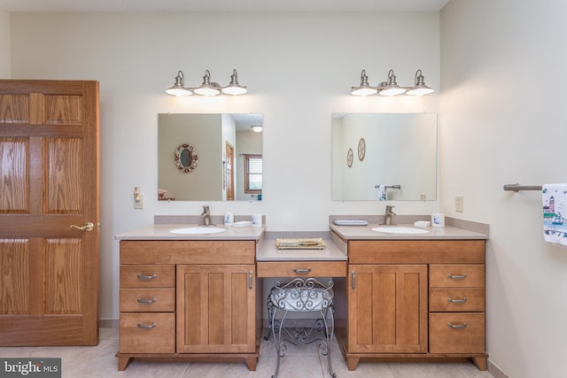 bathroom featuring vanity