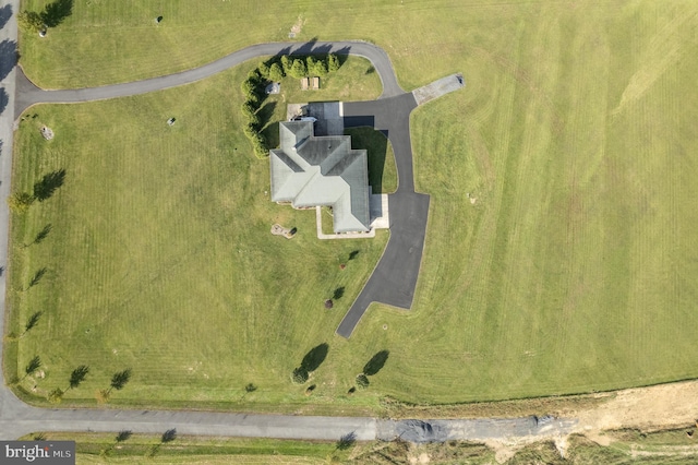 drone / aerial view featuring a rural view