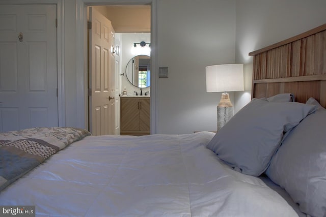 bedroom with ensuite bathroom