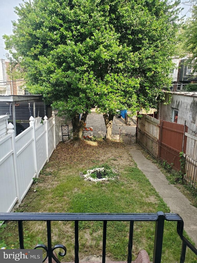 view of yard